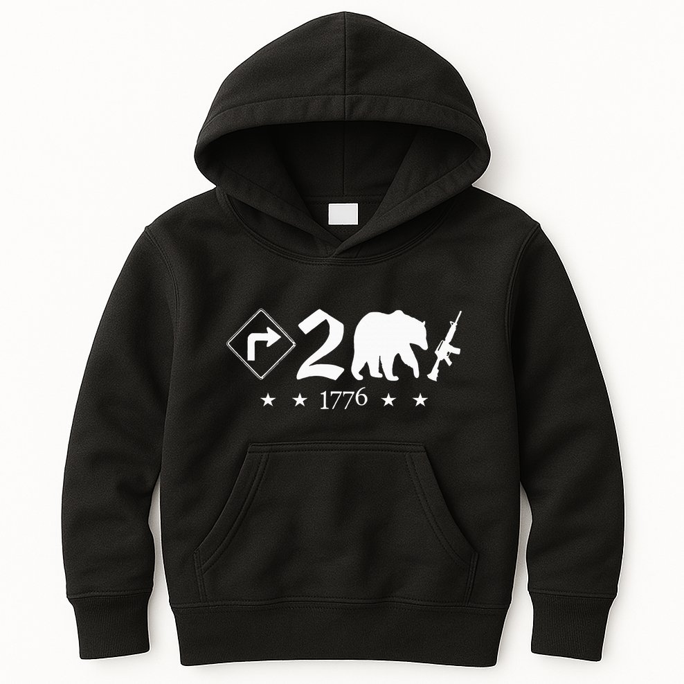 Right To Bear Arms Pro Gun Funny Patriotic Military Kids Hoodie
