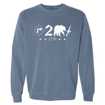 Right To Bear Arms Pro Gun Funny Patriotic Military Garment-Dyed Sweatshirt