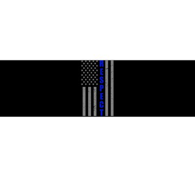 Respect The Blue Support Our Police American Flag Bumper Sticker