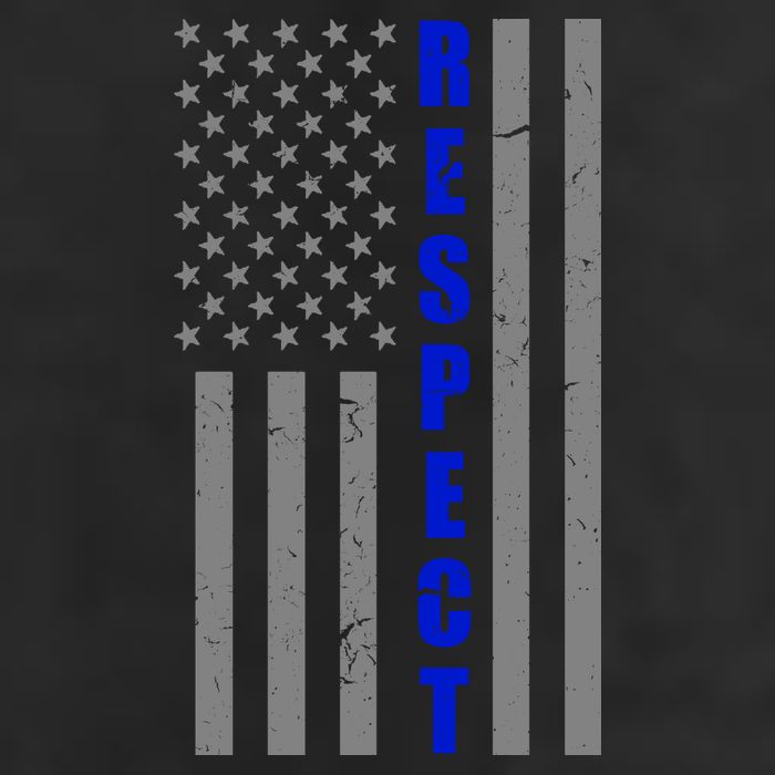 Respect The Blue Support Our Police American Flag Adult Drive Performance Visor