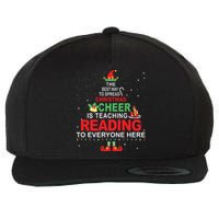 Reading Teacher Christmas Shirts Elf Christmas Cheer Wool Snapback Cap