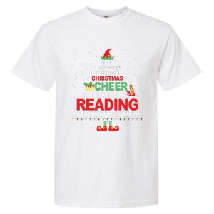 Reading Teacher Christmas Shirts Elf Christmas Cheer Garment-Dyed Heavyweight T-Shirt