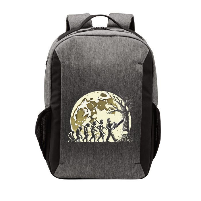 Retro Tree Cutting Evolution A Woodcutter Logging Lumberjack Vector Backpack