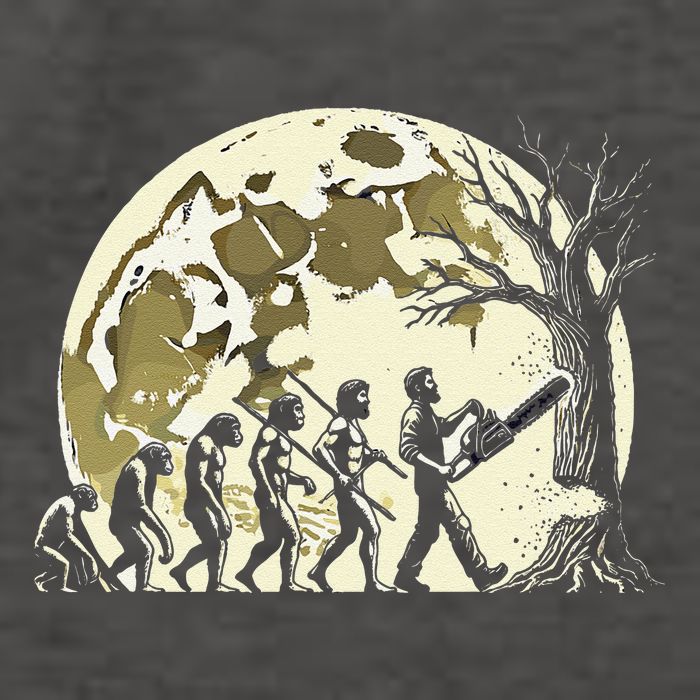 Retro Tree Cutting Evolution A Woodcutter Logging Lumberjack Vector Backpack