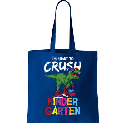 Ready To Crush Kindergarten T Rex Cute Kindergarten Gift Tote Bag