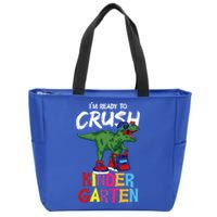 Ready To Crush Kindergarten T Rex Cute Kindergarten Gift Zip Tote Bag