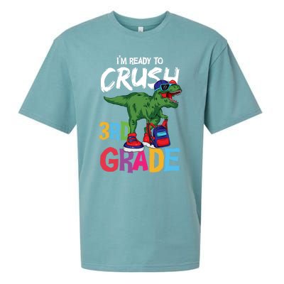 Ready To Crush Third Grade T Rex Cute 3Rd Grade Gift Sueded Cloud Jersey T-Shirt