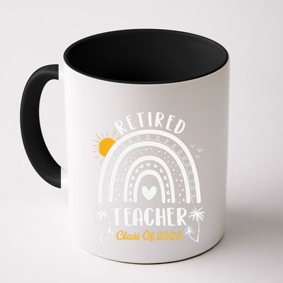Retired Teacher Class Of 2025 Rainbow Teachers Retirement Mug