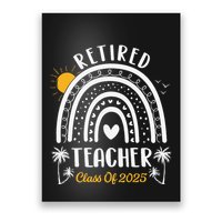 Retired Teacher Class Of 2025 Rainbow Teachers Retirement Poster