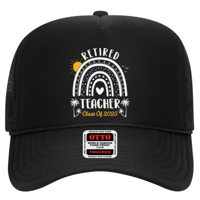 Retired Teacher Class Of 2025 Rainbow Teachers Retirement Trucker Hat