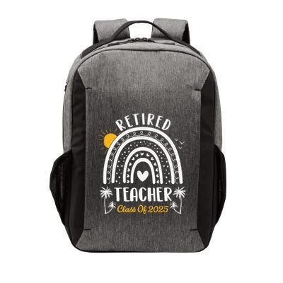Retired Teacher Class Of 2025 Rainbow Teachers Retirement Vector Backpack