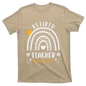 Retired Teacher Class Of 2025 Rainbow Teachers Retirement T-Shirt