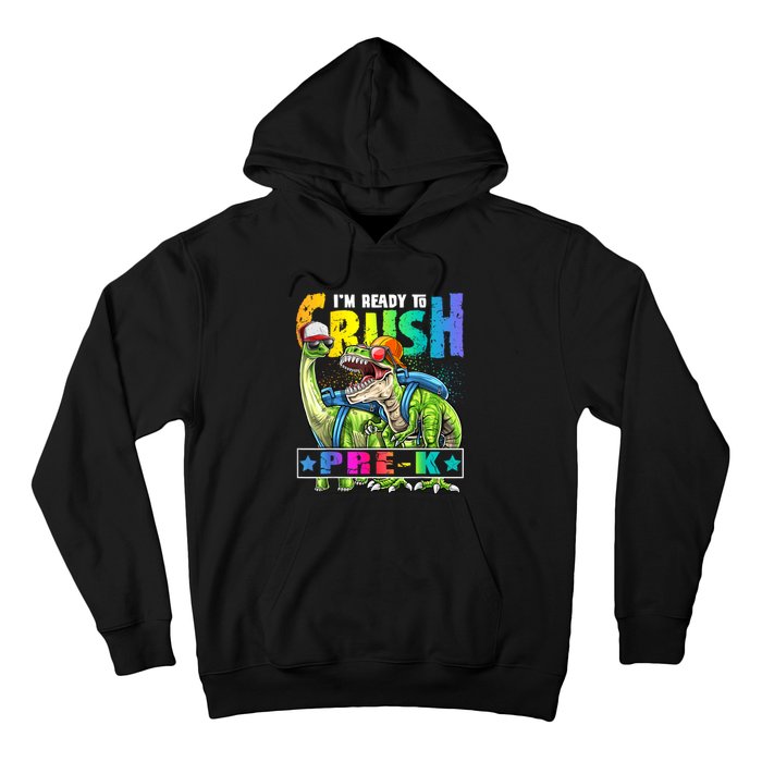 Ready To Crush PreK Dinosaur Backpack Back To School Boy Hoodie