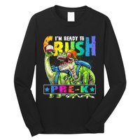 Ready To Crush PreK Dinosaur Backpack Back To School Boy Long Sleeve Shirt