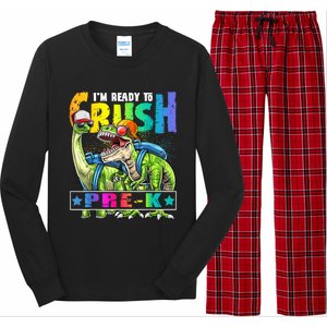 Ready To Crush PreK Dinosaur Backpack Back To School Boy Long Sleeve Pajama Set