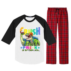 Ready To Crush PreK Dinosaur Backpack Back To School Boy Raglan Sleeve Pajama Set