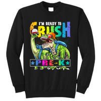 Ready To Crush PreK Dinosaur Backpack Back To School Boy Tall Sweatshirt