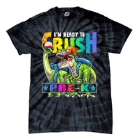 Ready To Crush PreK Dinosaur Backpack Back To School Boy Tie-Dye T-Shirt