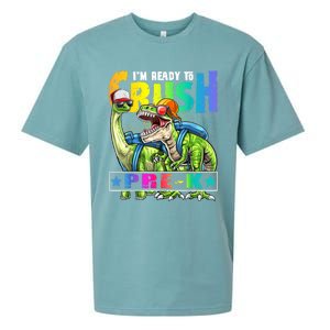 Ready To Crush PreK Dinosaur Backpack Back To School Boy Sueded Cloud Jersey T-Shirt