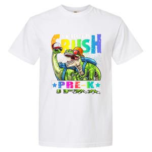 Ready To Crush PreK Dinosaur Backpack Back To School Boy Garment-Dyed Heavyweight T-Shirt