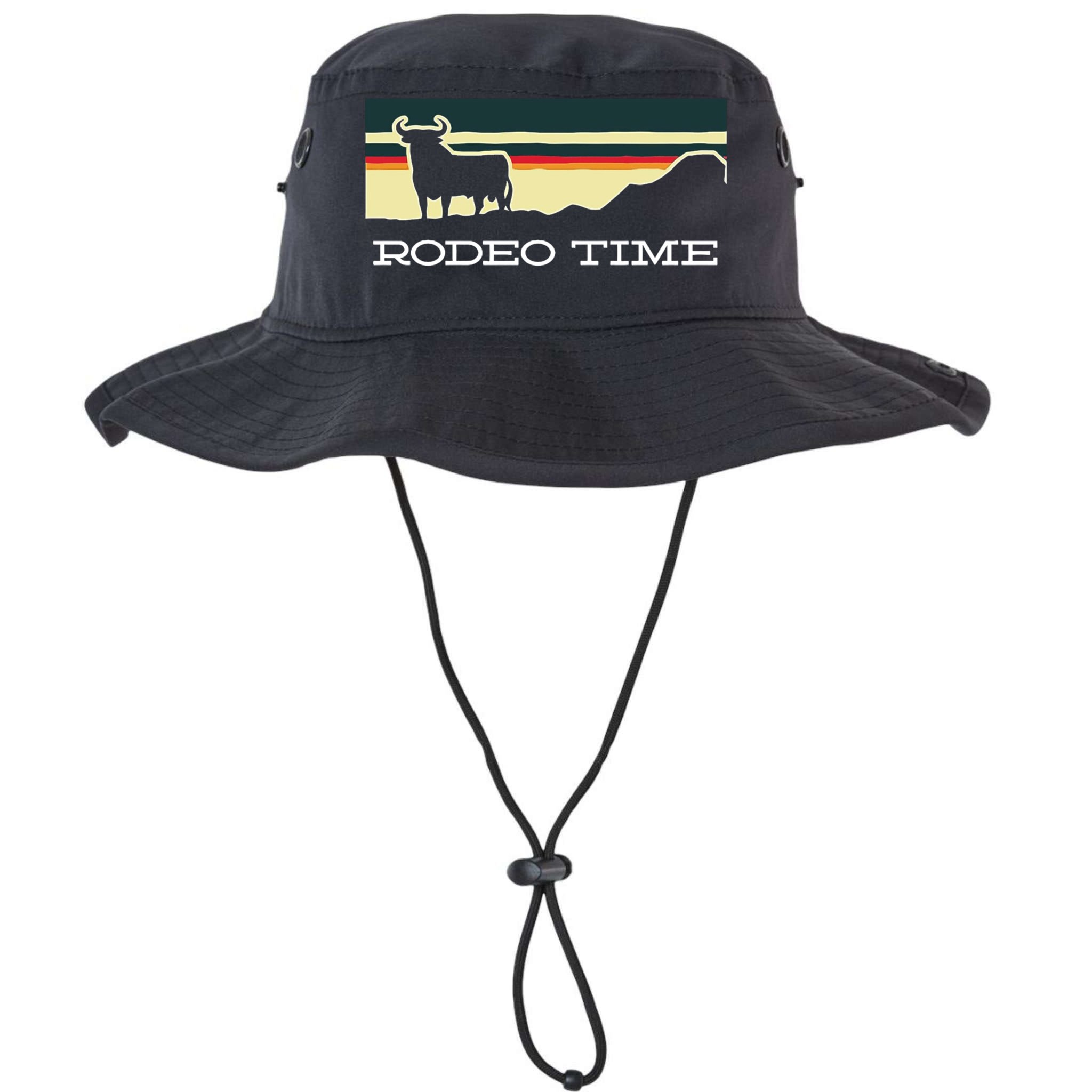 Rodeo Time Cowboy Wild West Cow Horseman Ranch Lasso Boots Bucket Hat