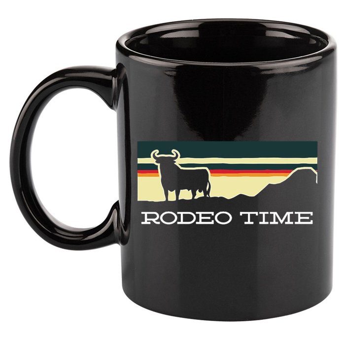 Rodeo Time Cowboy Wild West Cow Horseman Ranch Lasso Boots 11oz C Handle Ceramic Mug