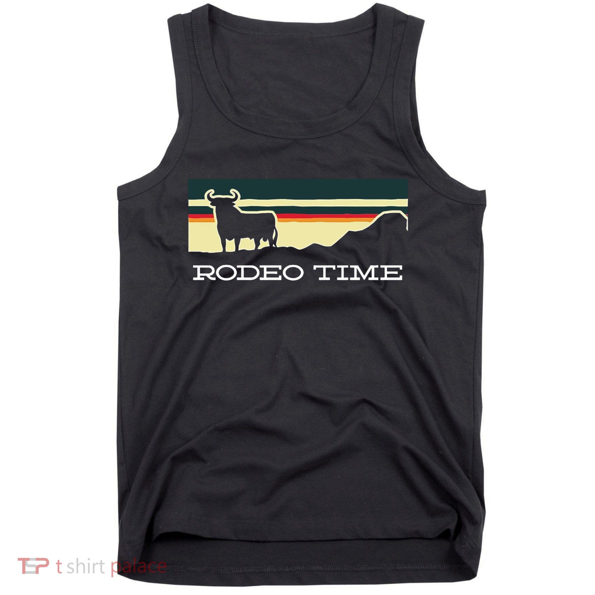 Rodeo Time Cowboy Wild West Cow Horseman Ranch Lasso Boots Tank Top