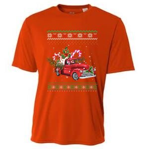 Red Truck Christmas Tree Ugly Matching Family Pajama Funny Gift Cooling Performance Crew T-Shirt