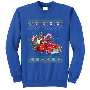 Red Truck Christmas Tree Ugly Matching Family Pajama Funny Gift Sweatshirt