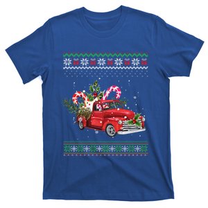 Red Truck Christmas Tree Ugly Matching Family Pajama Funny Gift T-Shirt