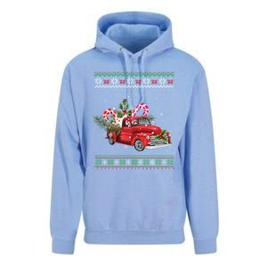 Red Truck Christmas Tree Ugly Matching Family Pajama Funny Gift Unisex Surf Hoodie