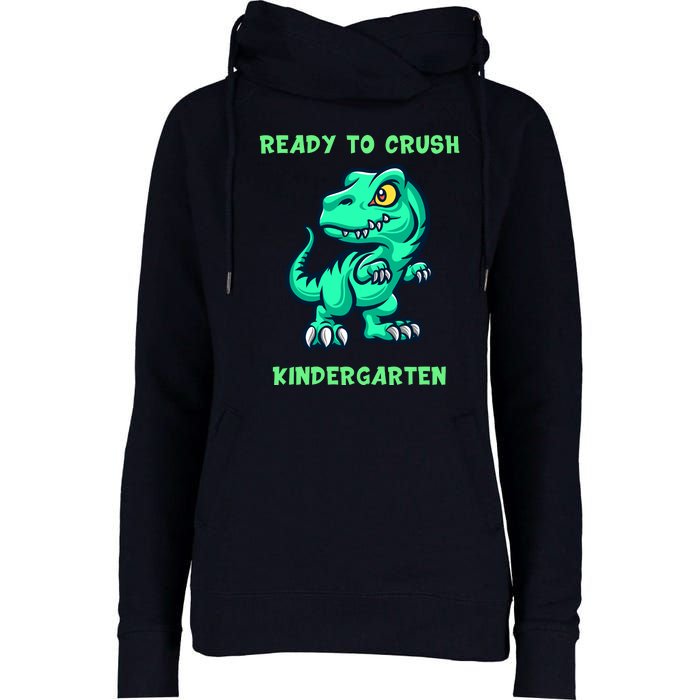 Ready To Crush Kindergarten Back To School Womens Funnel Neck Pullover Hood