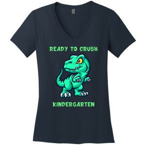 Ready To Crush Kindergarten Back To School Women's V-Neck T-Shirt