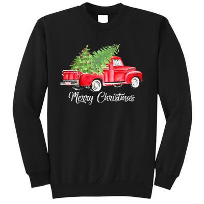 Red Truck Christmas Funny Merry Christmas Yall Women Sweatshirt