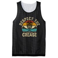 Respect The Crease Lacrosse Goalie Woman Men Mesh Reversible Basketball Jersey Tank