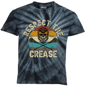 Respect The Crease Lacrosse Goalie Woman Men Kids Tie-Dye T-Shirt