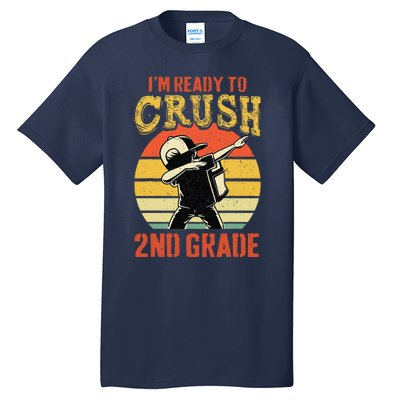 Ready To Crush Second Grade Back To School Dabbing Boy Tall T-Shirt