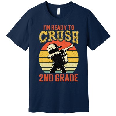 Ready To Crush Second Grade Back To School Dabbing Boy Premium T-Shirt