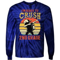 Ready To Crush Second Grade Back To School Dabbing Boy Tie-Dye Long Sleeve Shirt