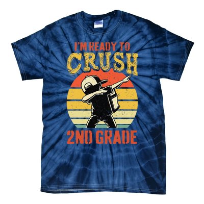 Ready To Crush Second Grade Back To School Dabbing Boy Tie-Dye T-Shirt