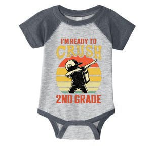 Ready To Crush Second Grade Back To School Dabbing Boy Infant Baby Jersey Bodysuit