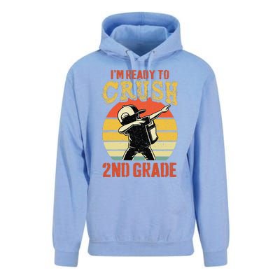 Ready To Crush Second Grade Back To School Dabbing Boy Unisex Surf Hoodie