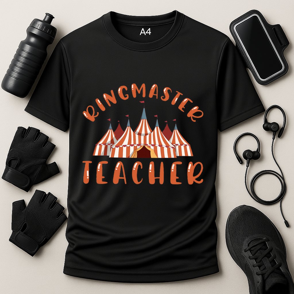 Ringmaster Teacher Carnival Costume Circus Cooling Performance Crew T-Shirt