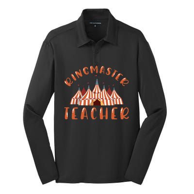 Ringmaster Teacher Carnival Costume Circus Silk Touch Performance Long Sleeve Polo