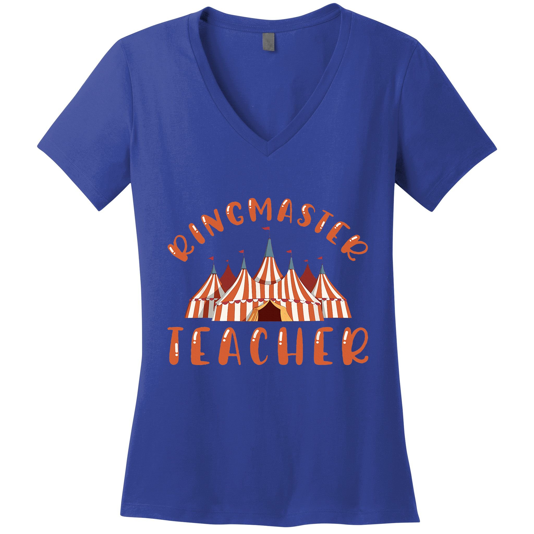 Ringmaster Teacher Carnival Costume Circus Women's V-Neck T-Shirt