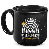 Retired Teacher Class Of 2025 Rainbow Teachers Retirement 15oz Campfire Ceramic Mug