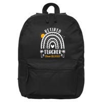 Retired Teacher Class Of 2025 Rainbow Teachers Retirement 16 in Basic Backpack