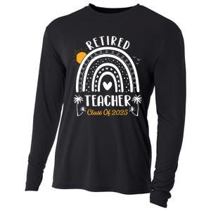 Retired Teacher Class Of 2025 Rainbow Teachers Retirement Cooling Performance Long Sleeve Crew