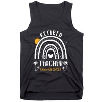 Retired Teacher Class Of 2025 Rainbow Teachers Retirement Tank Top