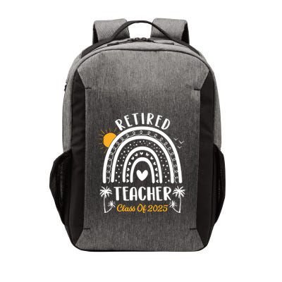 Retired Teacher Class Of 2025 Rainbow Teachers Retirement Vector Backpack